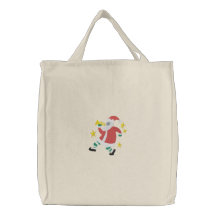 Musical Christmas - Santa Canvas Bags