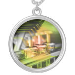 Musical Duet Green Pendants