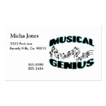 Musical Genius Music Notes Business Card