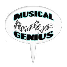 Musical Genius Music Notes Cake Toppers