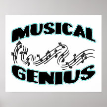 Musical Genius Music Notes Poster