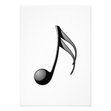Musical Note Custom Invite