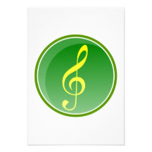 Musical Note Personalized Announcements