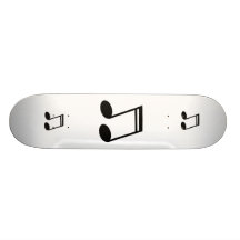 Musical Notes Beamed Semiquavers Skateboard Decks