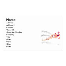 Musical Notes Business Cards