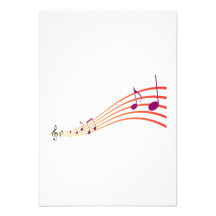 Musical Notes Invitations