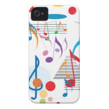 Musical Notes iPhone 4 Cover