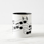 musical notes mug