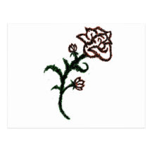 Musical Rose Postcards