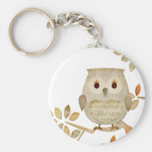 Musical Tree Owl Keychain
