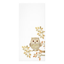 Musical Tree Owl Rack Card