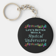 Musical Underscore Keychain