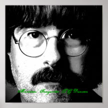 Musician/Songwriter T.G. Duncan closeup Posters
