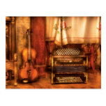 Musician - The Violin and the Accordian Post Card