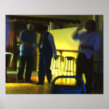 Musicians Break blue/gold Canvas Posters