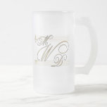 Musicians in love wedding monogram logo coffee mugs