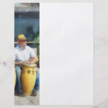 Musicians - Playing Bongo Drums Flyer Design
