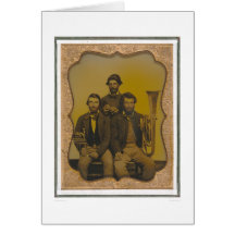 Musicians with their instruments (40473) greeting cards