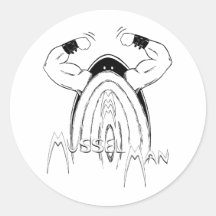 Mussel Man Stickers