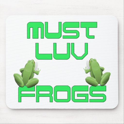 Must Luv Frogs Mouse Mats