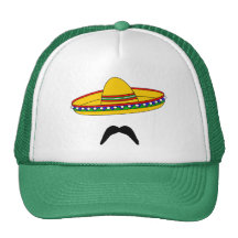 Mustache and Sombrero Cinco de Mayo Fiesta Hat