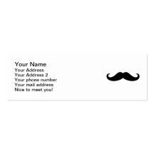 Mustache Beard Business Card Templates