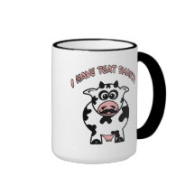Mustache Cow Teat Smarts Mug
