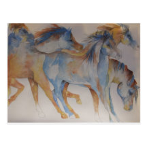 Mustang Portrait Post Card