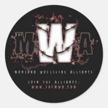 MWA - Gettin Stuck - Black Round Sticker