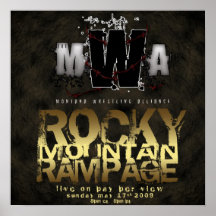 MWA - Rocky Mountain Rampage PPV Poster