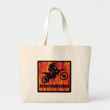 MX FIRE WHEELS TOTE BAGS