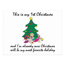 My 1st Christmas Gift Postcard