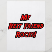 My Best Friend Rocks Personalised Flyer