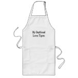 My Boyfriend Loves Tigers Apron