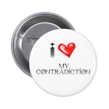 My Contradiction I love Badge Button