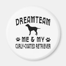 My Curly-Coated Retriever Dog Magnets