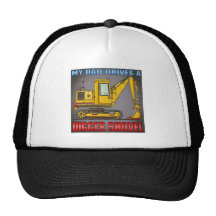 My Dad Drives A Digger Shovel Hat