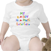 My Daddy Math Superhero T-shirts and Gifts