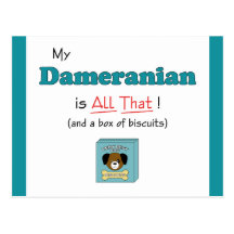 My Dameranian is All That! Post Card
