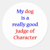 My Dog Round Sticker