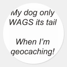 My Dog Round Stickers