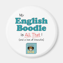 My English Boodle is All That! Magnet