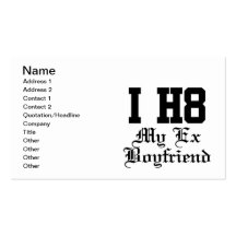 my exboyfriend business cards