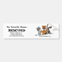 My favourite Breed....., RESCUED Bumper Stickers