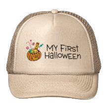 My First Halloween Pumpkin Candy Trucker Hats