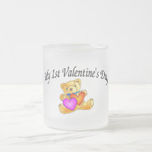 My First Valentines Day Bear Mugs