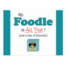 My Foodle is All That! Postcard