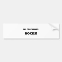 MY Footballer ROCKS! Bumper Stickers