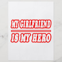 My Girlfriend Is My Hero Personalized Flyer