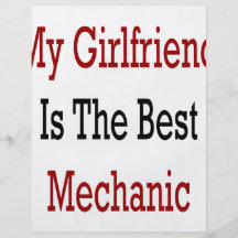 My Girlfriend Is The Best Mechanic Flyers